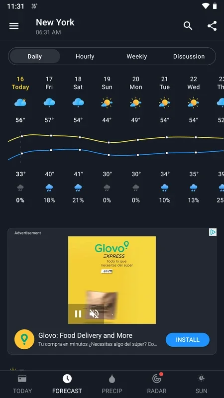 1Weather for Android - Stay Updated with Weather