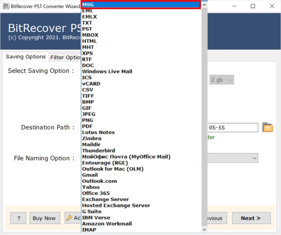 BitRecover PST Converter Wizard for Windows - Convert PST Files Easily