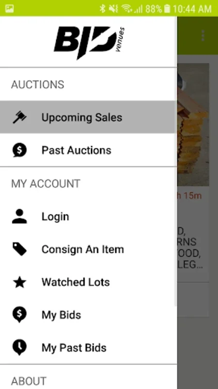 Bid Venues Auctions for Android - Streamlined Auction Platform