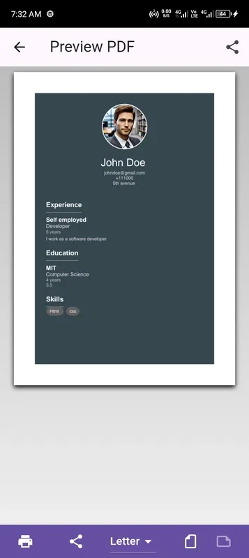 Simple CV Builder for Android - Build Professional Resumes