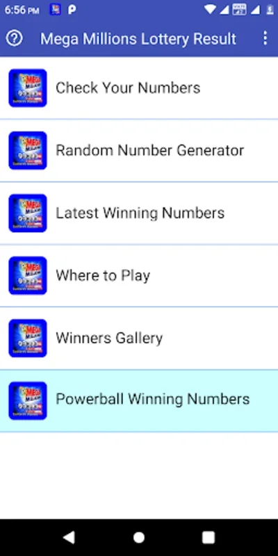 Mega Millions And Powerball Lottery Result for Android - Streamlined Experience