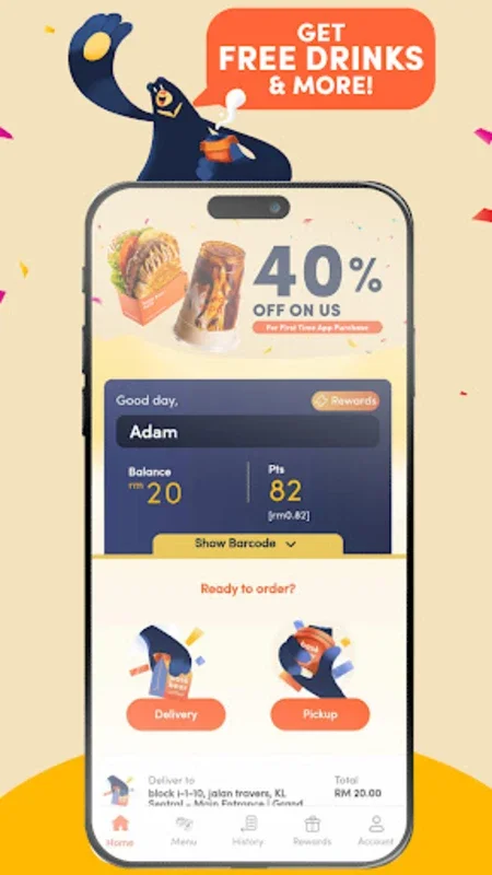 Bask Bear for Android - Effortless Coffee Ordering with Rewards