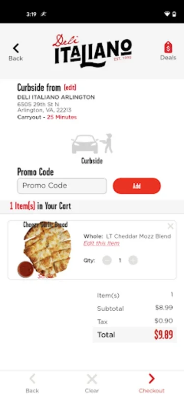 Deli Italiano for Android: Seamless Italian Food Ordering