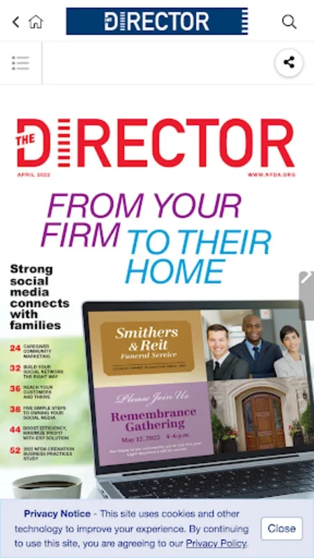 thedirector for Android - A Digital Resource for Funeral Service Pros