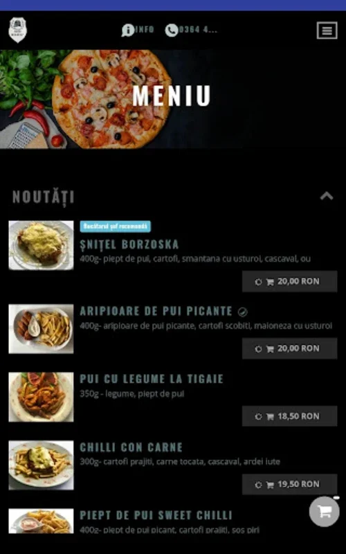 Gossner for Android: Seamless Meal Ordering