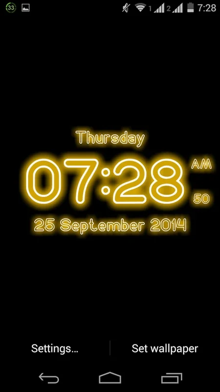 Neon Digital Clock LWP for Android - A Stylish Timekeeping App