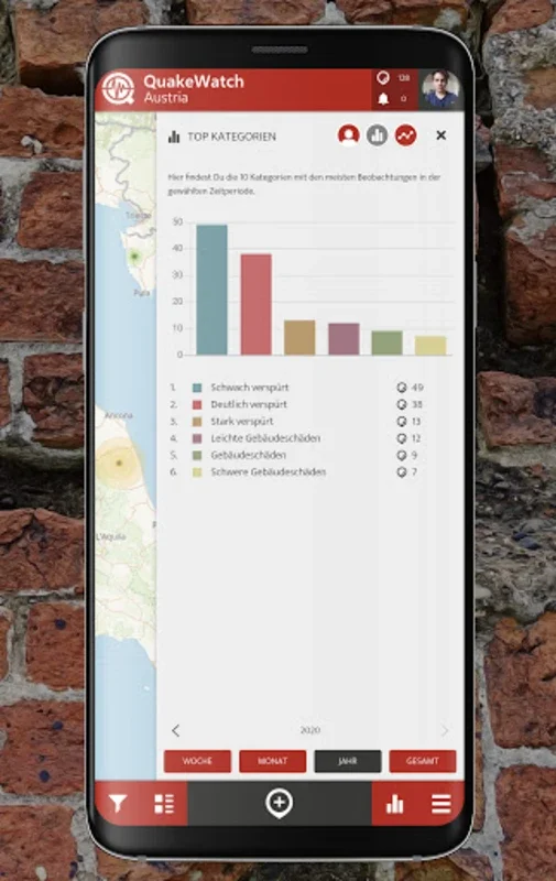 QuakeWatch Austria | SPOTTERON for Android: Record Seismic Events