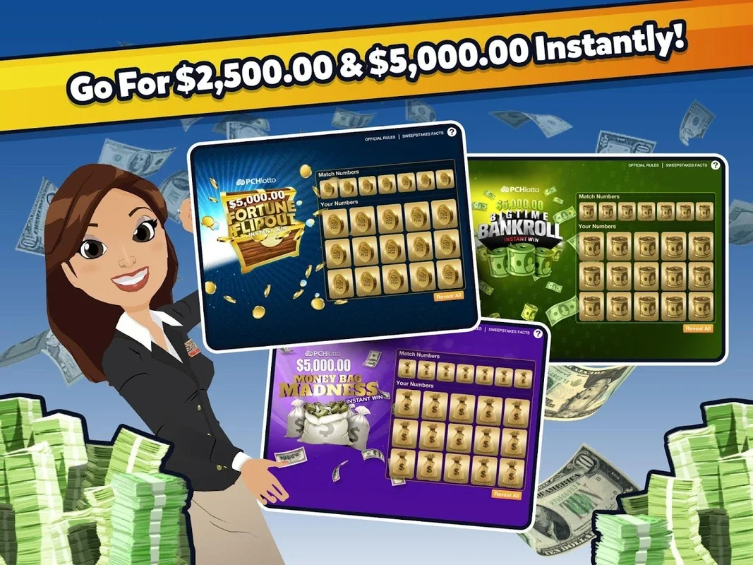 PCH Lotto for Android - Free Wins and Exciting Games