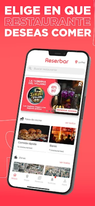 Reserbar for Android - Save on Bolivia Dining with Simple App