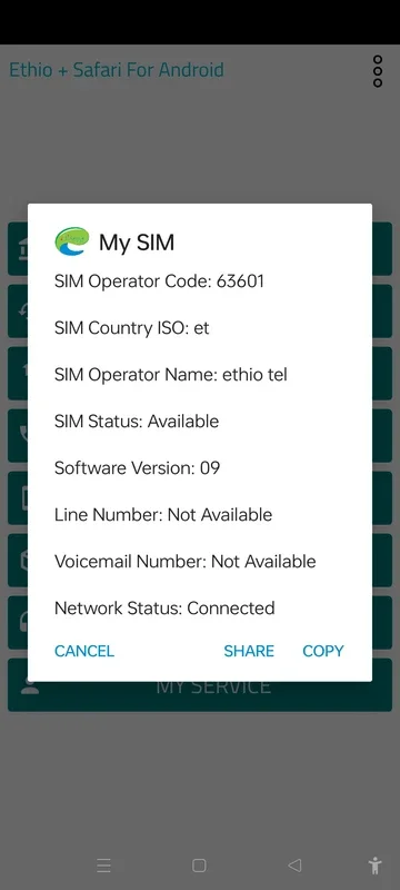 Ethio + Safari for Android - Manage Telecom Services Easily