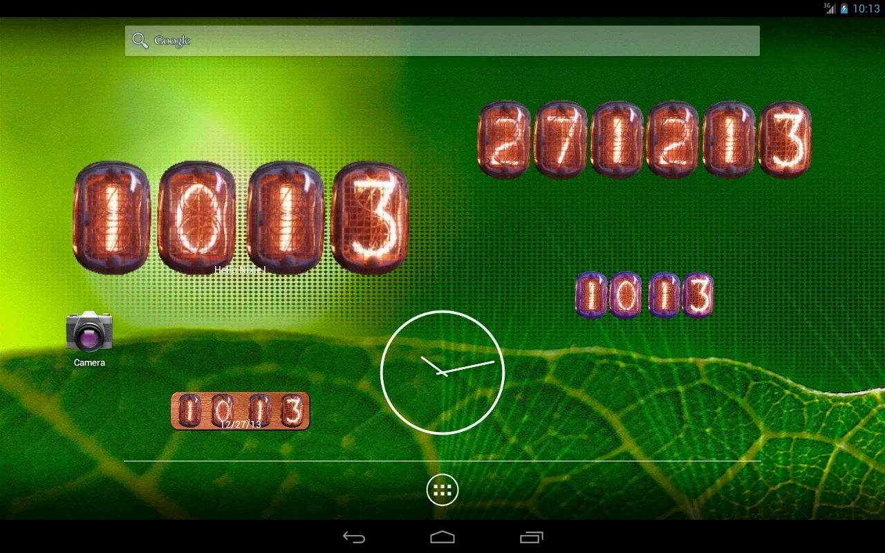 Nixie Clock Widget for Android - Vintage Style and Function