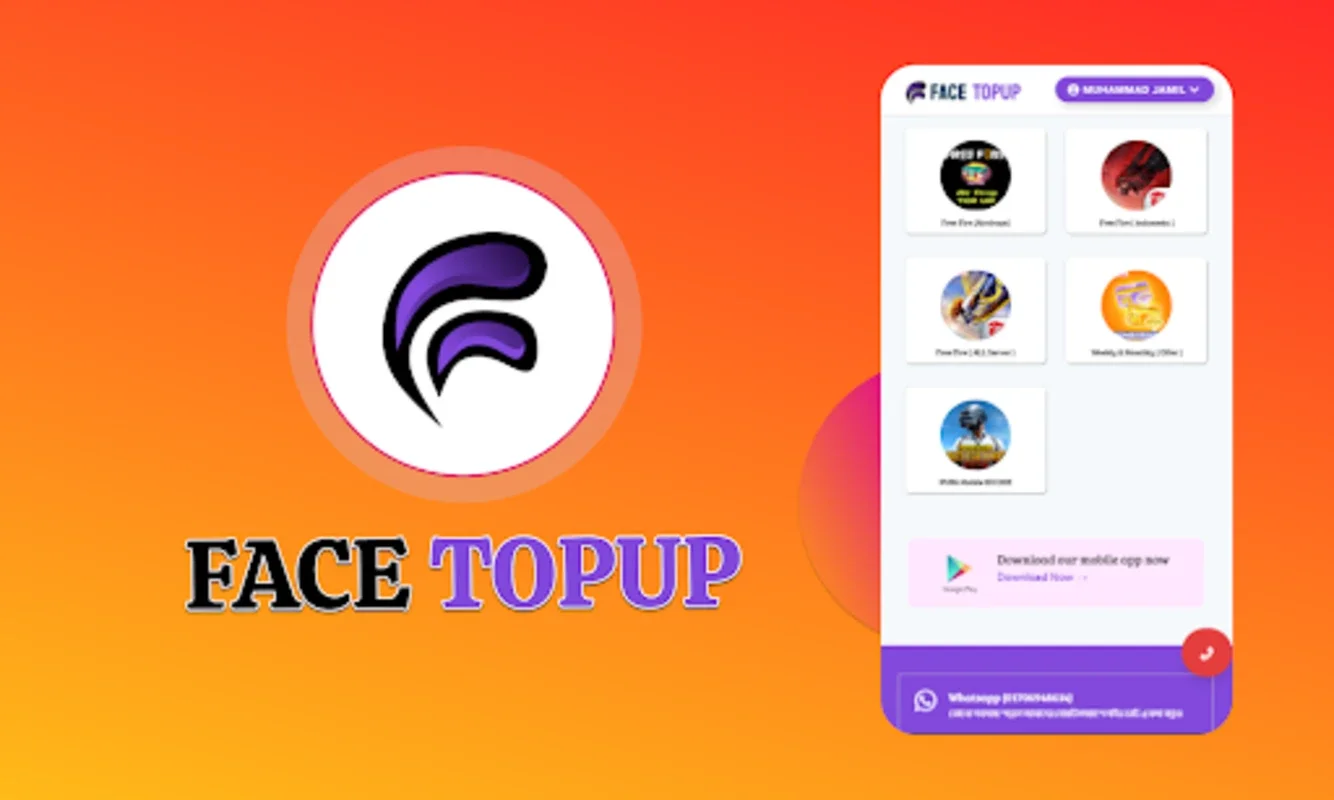 Face Topup for Android - Secure In-Game Diamonds