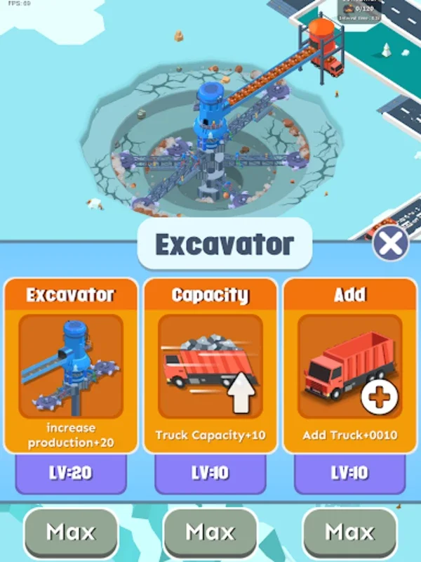 Spiral Excavator Empire for Android - Build Your Mining Empire