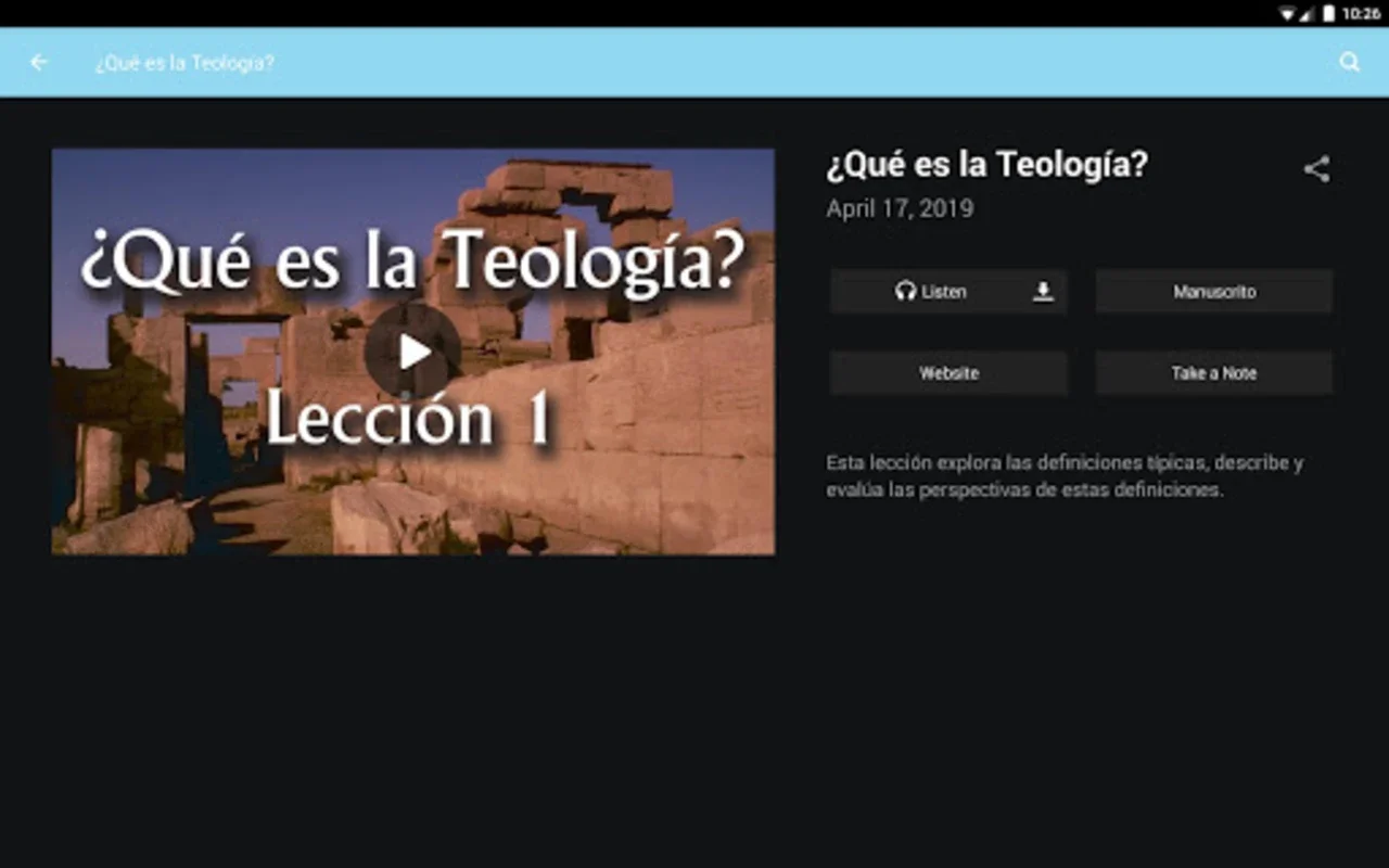 Thirdmill Español for Android - Explore Bible and Theology