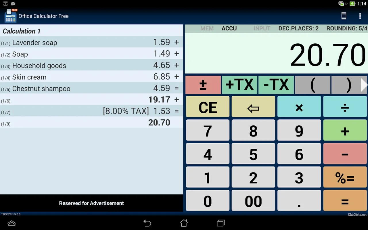 Office Calculator Free for Android - No Downloading Needed