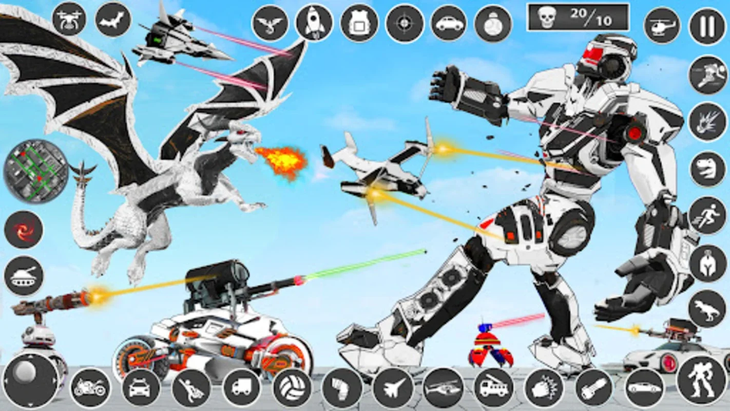 Dragon Robot Car Transform for Android - Engaging Combat Game