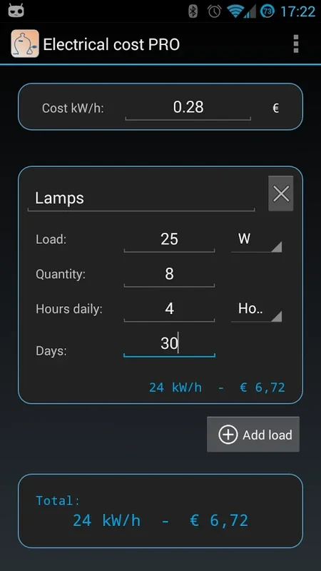 Electrical Cost for Android: Manage Home Energy Expenses