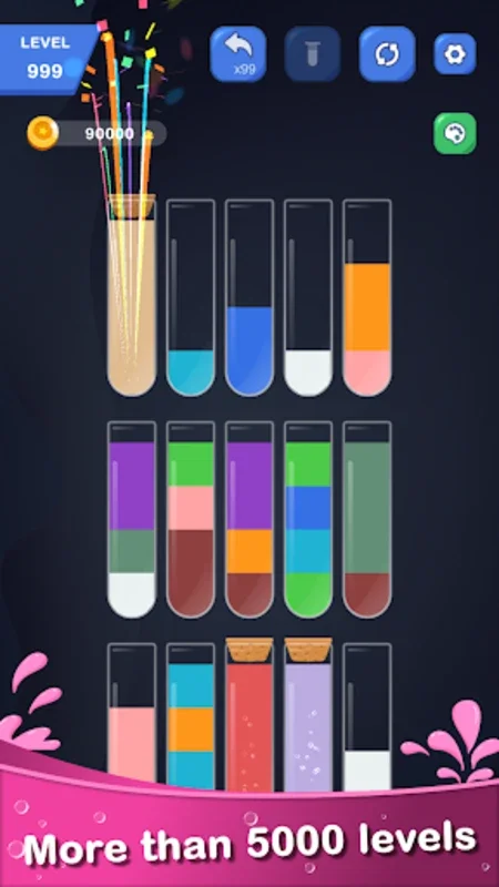 Color Water Sort - Puzzle on Android: Relaxing and Challenging