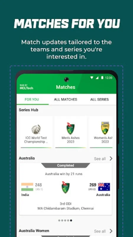 Cricket Australia Live on Android - No Downloading Needed