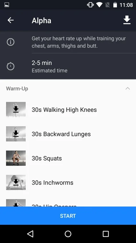 Runtastic Results Training App for Android - No Downloading Needed