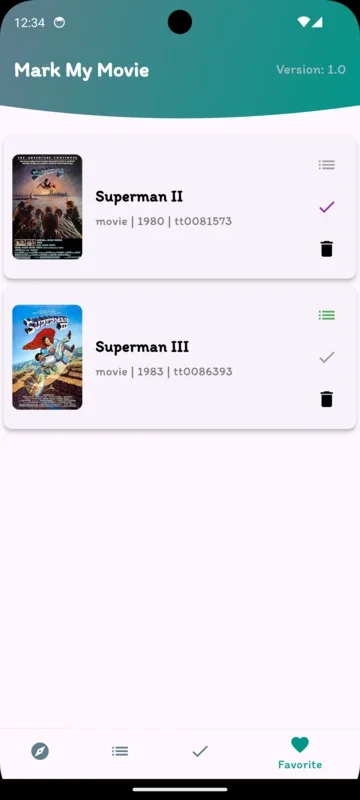 Mark My Movie for Android - Manage Your Favorite Movies