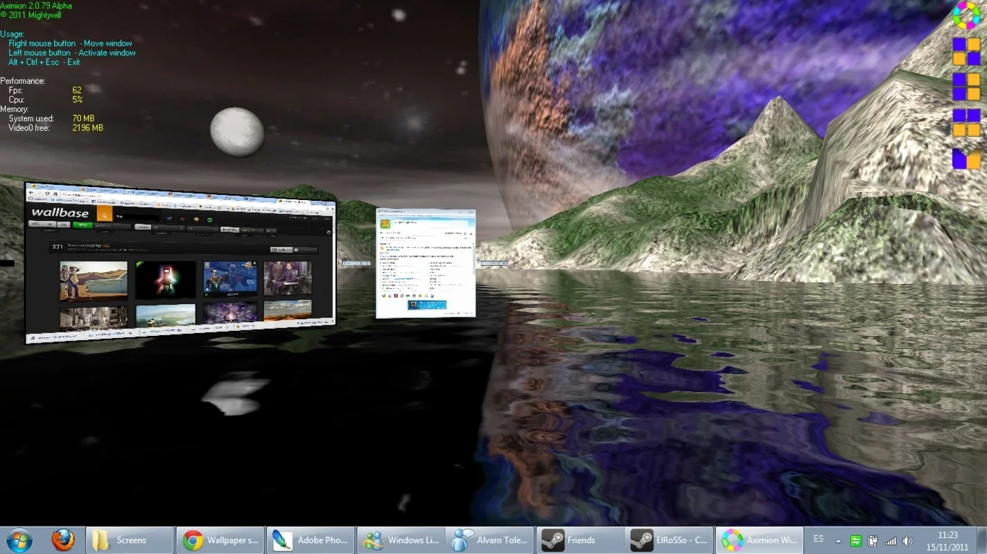 Aximion: Immersive 3D Desktop for Windows