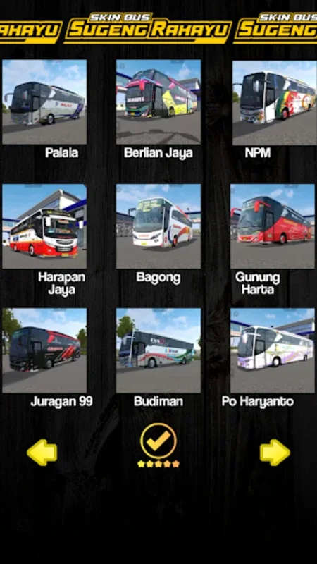 Skin Bus Sugeng Rahayu for Android - Enhance Your Simulator