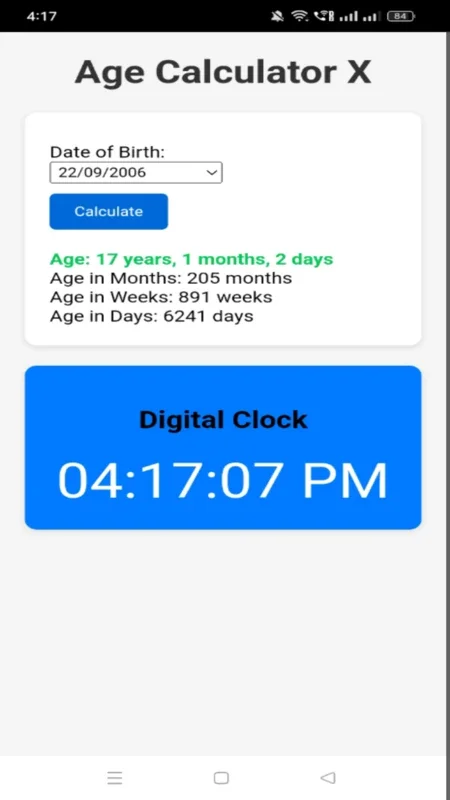 Age Calculator X for Android: Calculate Age and Check Time