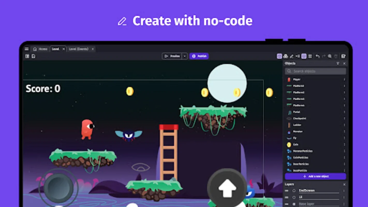 GDevelop - 2D/3D game maker for Android - No - code Game Creation