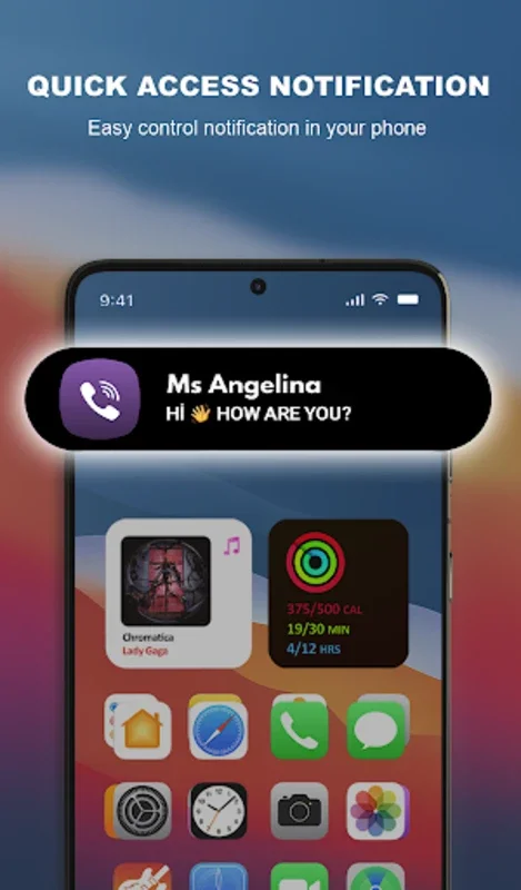 Dynamic Island iOS 16 for Android - Stylish Notification Interface