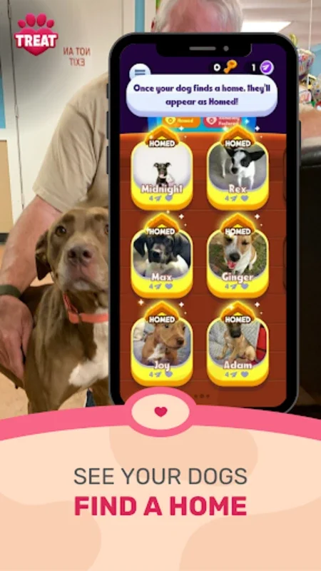 TREAT: Play & impact REAL dogs for Android - No Downloading Needed