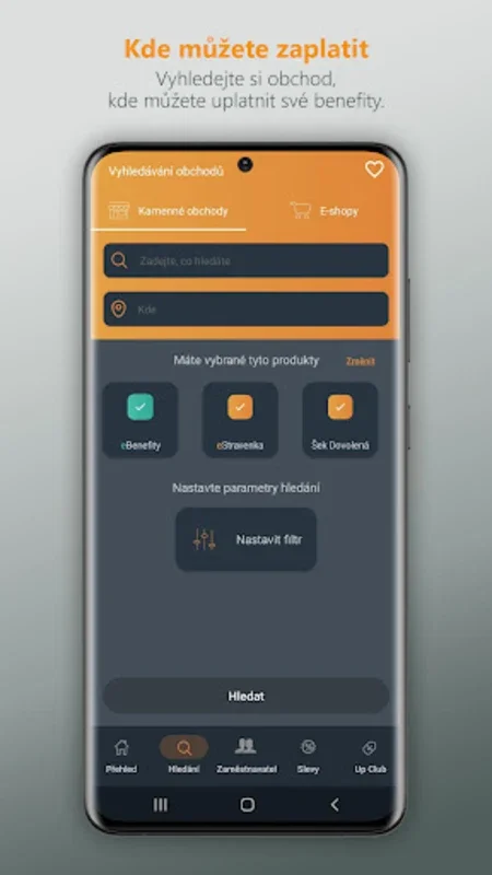 Můj Up for Android - Manage Benefits Easily