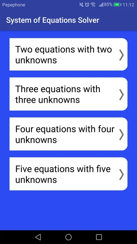 Linear Equation Solver for Android: Solve Equations Easily