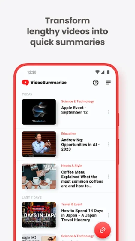 VideoSummarizer for Android - No Downloading Required