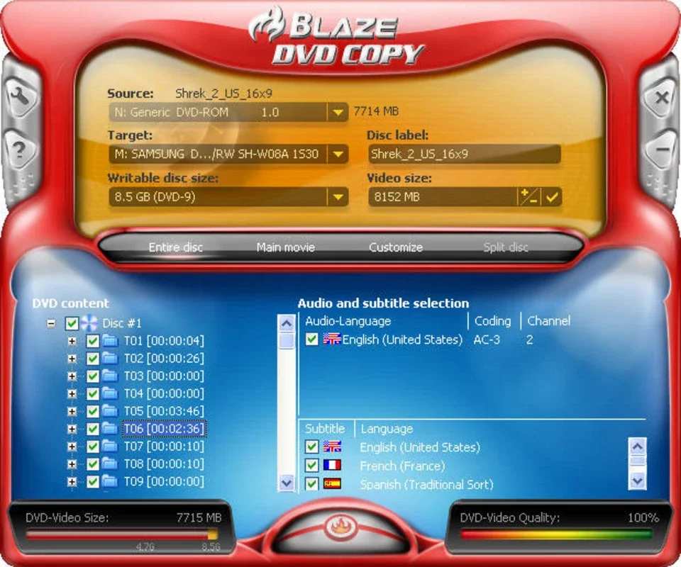 Blaze DVD Copy for Windows - Easy and Free DVD Copying