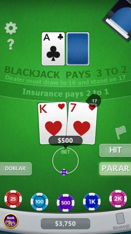 Blackjack 21 for Android - Thrilling Casino Experience