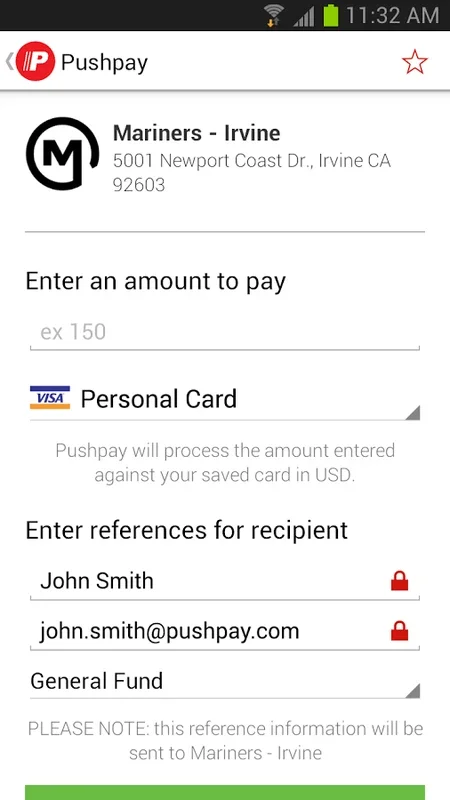 Pushpay for Android - Secure Donation App