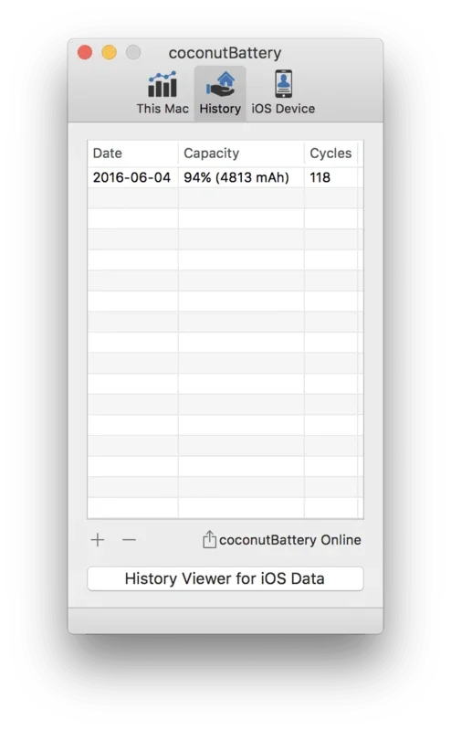 coconutBattery for Mac - Free Download from AppHuts