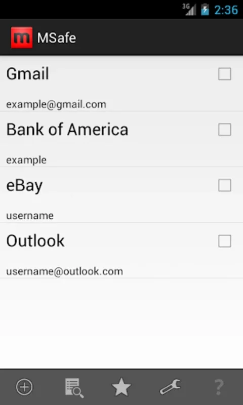 MSafe for Android - Secure Password Management