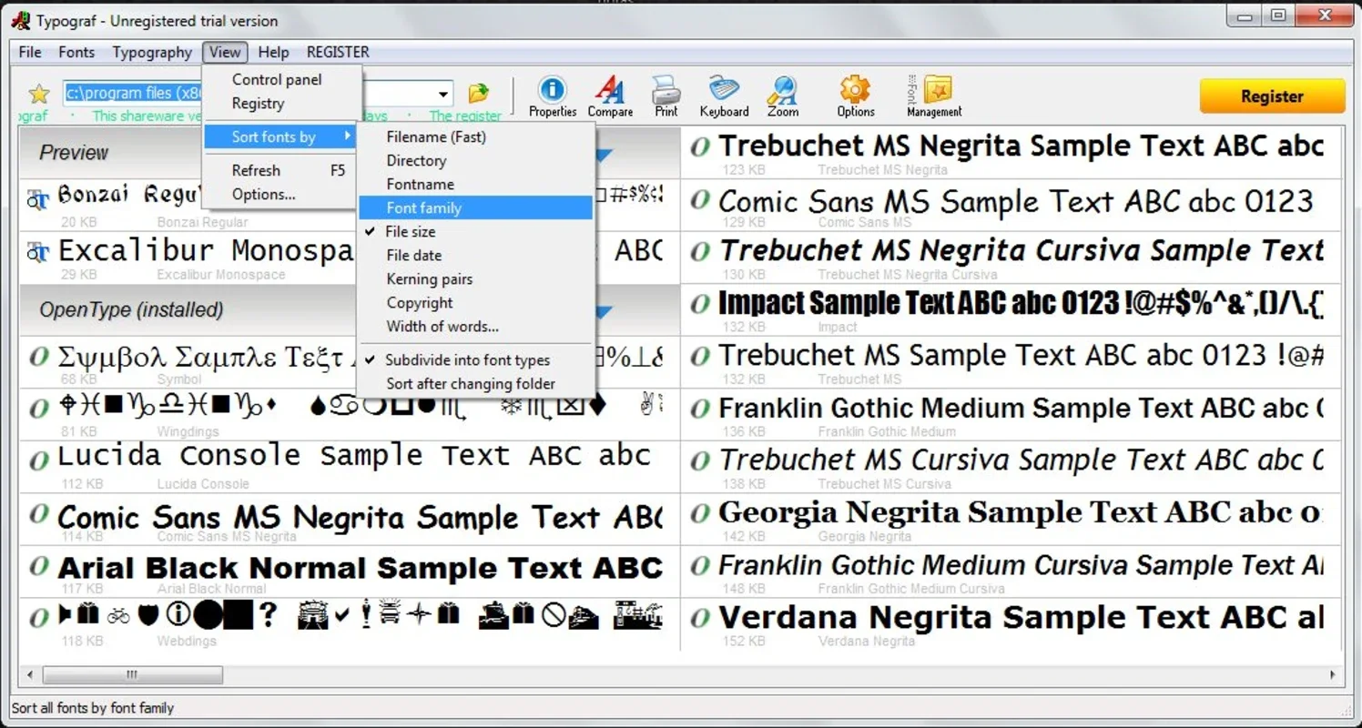 Typograf for Windows: Efficient Font Management