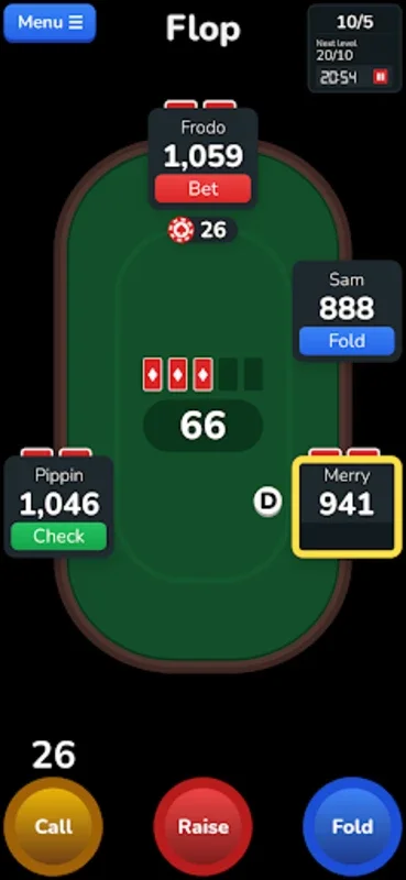 Digital Poker Chips for Android - Uninterrupted Texas Hold'em