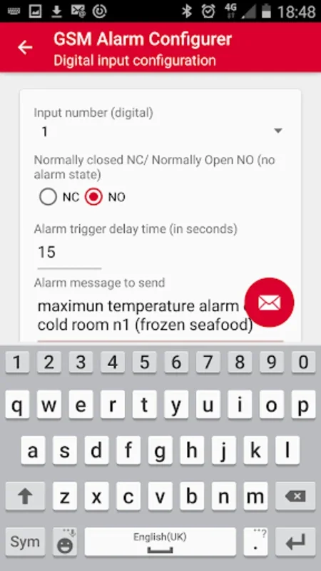 AKO SMS Alarm Configurer for Android - Streamlined Alarm Setup