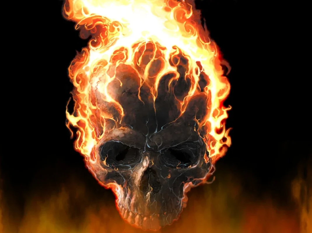 Fire Skull Screensaver for Windows - Intense Visuals