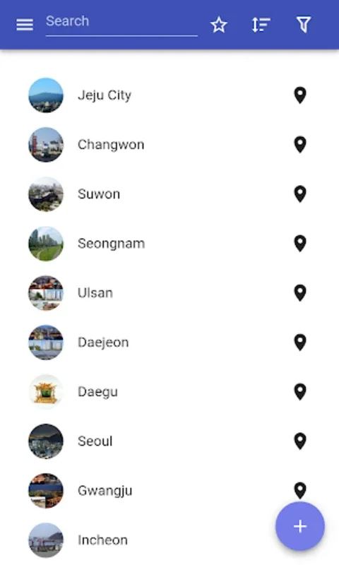 Cities in South Korea for Android: Explore Korean Cities