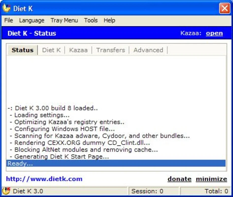 Diet K for Windows - Aids in Healthy Dieting