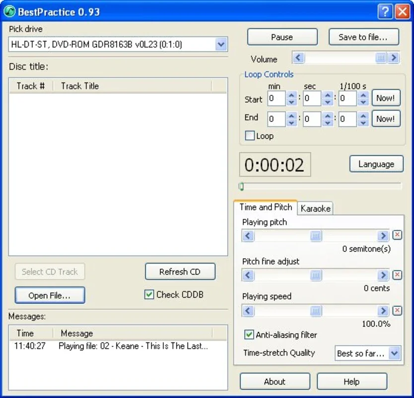 BestPractice for Windows - Free Audio File Editing Tool