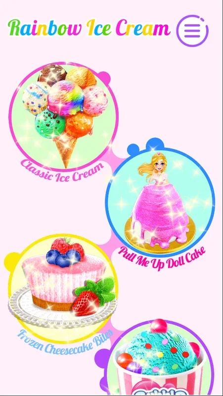 RainbowIceCream-UnicornPartyFoodMaker for Android: Create Magical Party Food