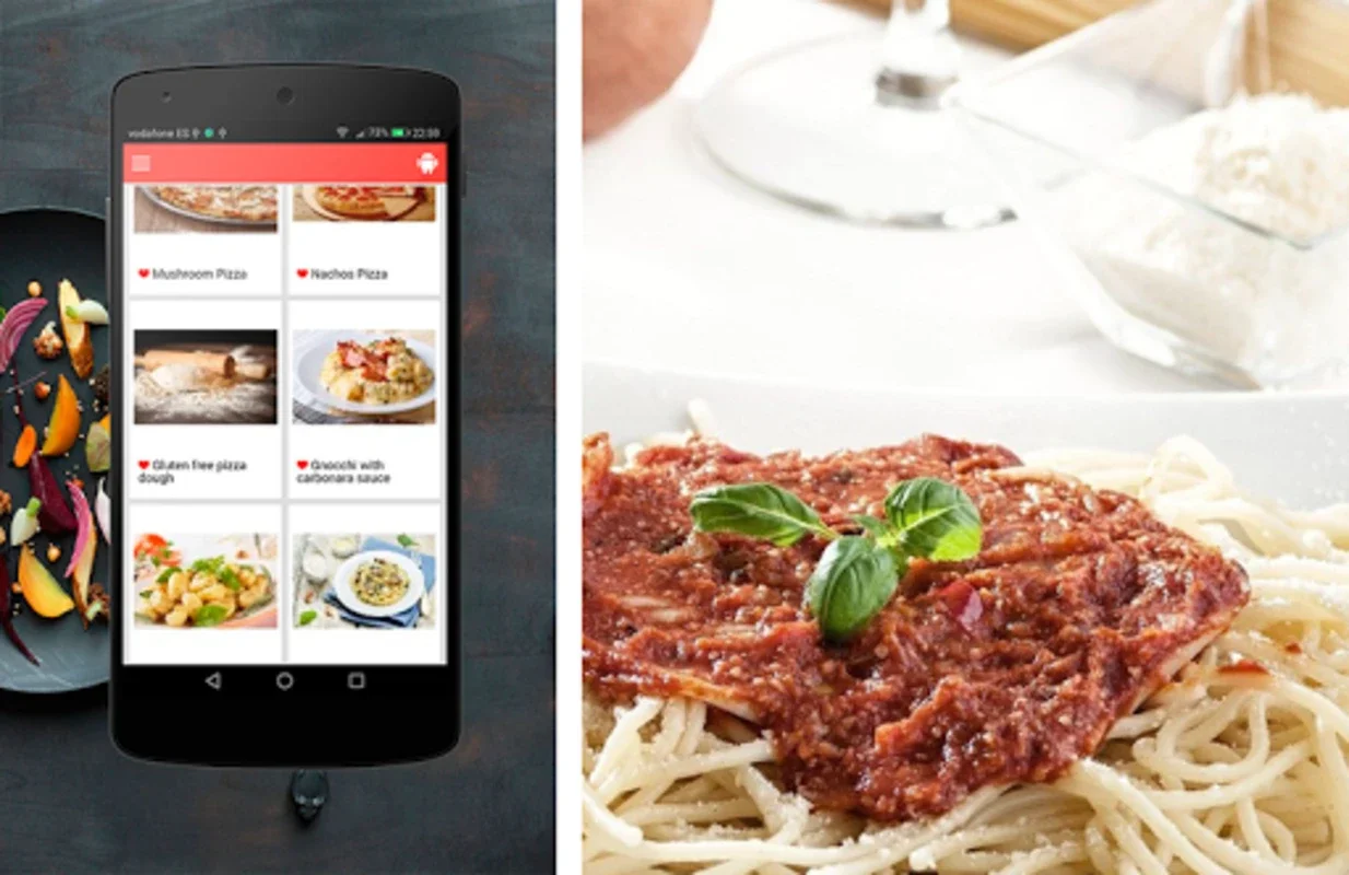 Pasta Recipes for Android: Over 100 Italian Dishes