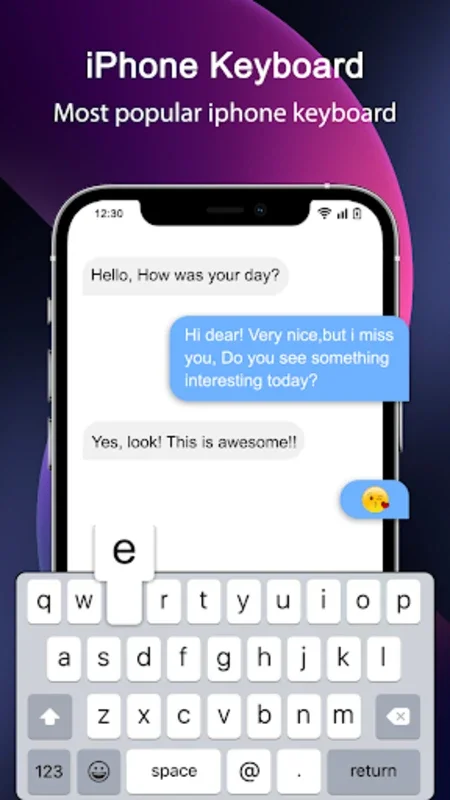 iphone keyboard for Android: iOS Typing Experience