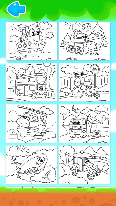 Coloring Pages for Children: Transport for Android